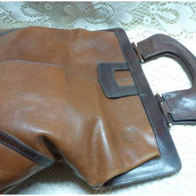 Vintage Leder- Handtasche - Original bettina 