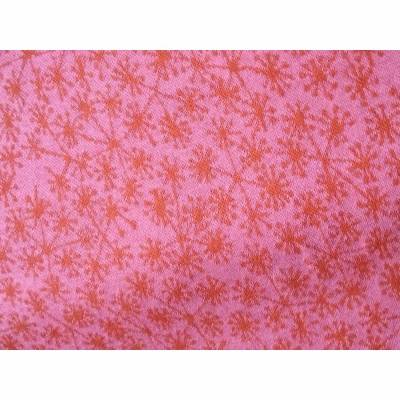 Strickstoff, Jaquard von lillestoff mit Pusteblumen, pink/orange, 0,5 x 1,40 m