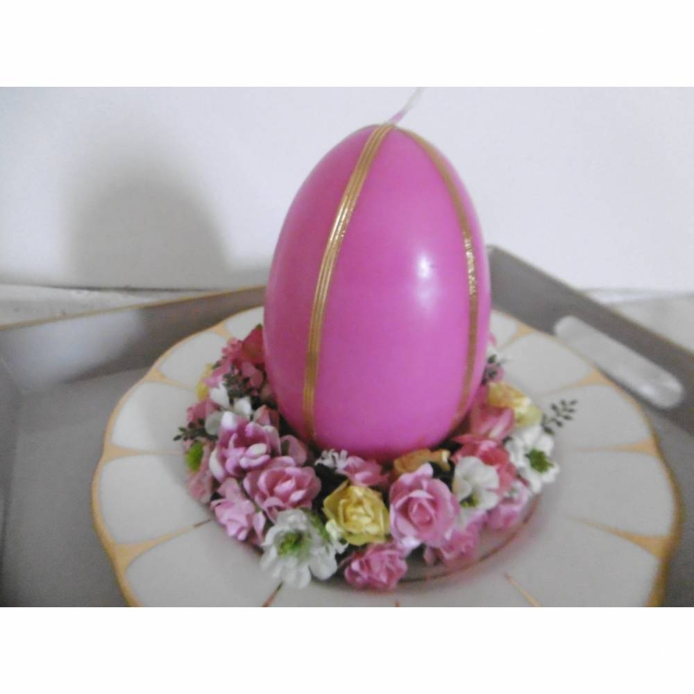 Kerzenkranz * Schmuckkränzchen * Blumenkranz für Kerzen bis 7,5 cm Durchmesser * Tischdeko Ostern * Tischdeko Frühling *