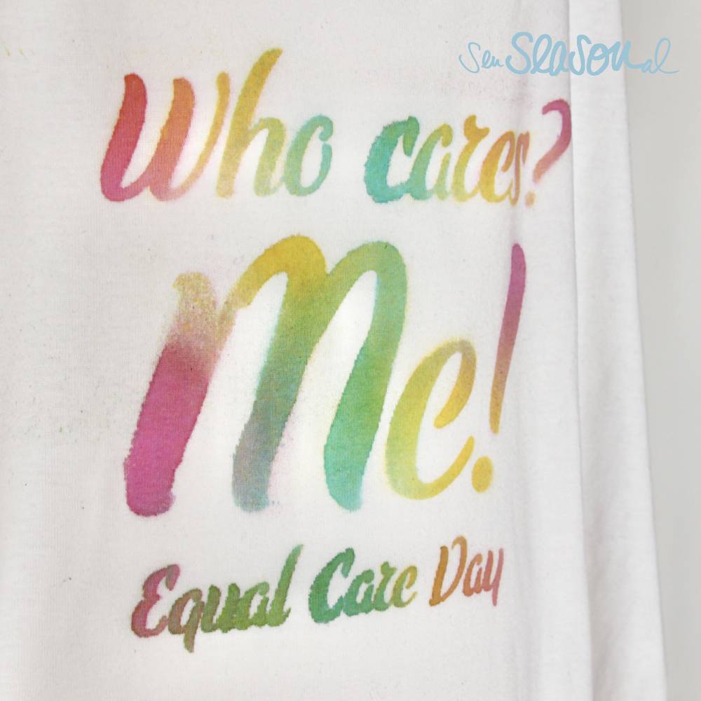 Kostprobe Plotterdatei zum EQUAL CARE DAY, Plottdatei mit Statement von senSEASONal Bild 5