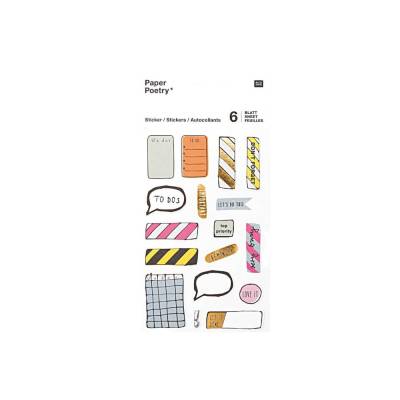 Sticker Notes Agendasticker 6 Blatt