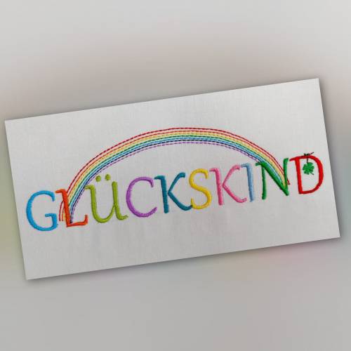 Glückskind Stickdatei in 3 Größen