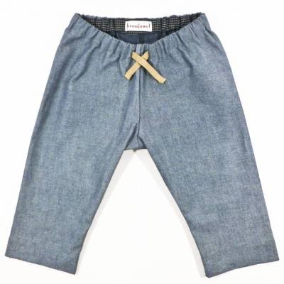 Blaue Babyhose, 74/80, Baumwolle, Upcycling, Unikat