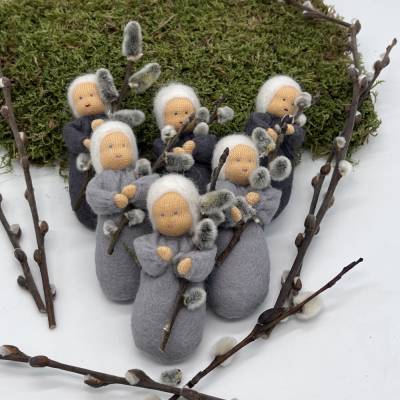 Weidenkätzchen Baby- Jahreszeitentisch  - Winter - Blumenkinder - Frühling