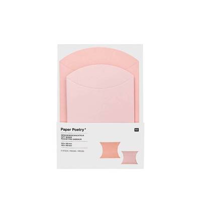 Geschenkschachteln 6 Stück rosa 2 Größen