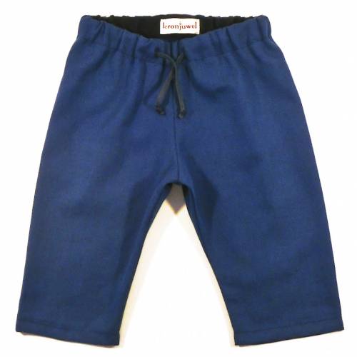 Babyhose 62/68 royalblau 100% Baumwolle Upcycling Unikat