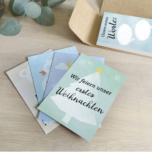 Meilensteinkarten ZWILLINGSGEBURT 30+1 Foto- & Erinnerungskarten