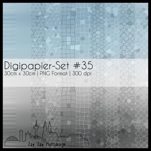 Digipapier Set #35 (blau, grau, dunkelgrau) zum ausdrucken, plotten, scrappen, basteln und mehr