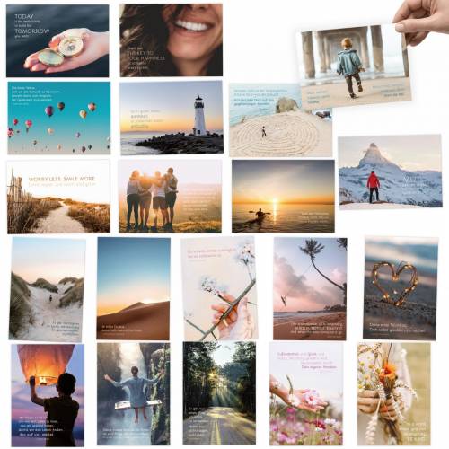 20 Postkarten zum Thema: ACHTSAMKEIT - DIN A6