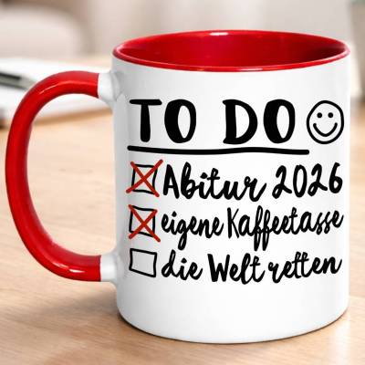 Abi 2026 Tasse, Abi Geschenk, Abitur Geschenke, lustige Abi Sprüche Kaffeetasse, bestandene Prüfung Geschenk