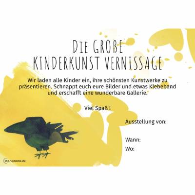 Kinderkunst Vernissage
