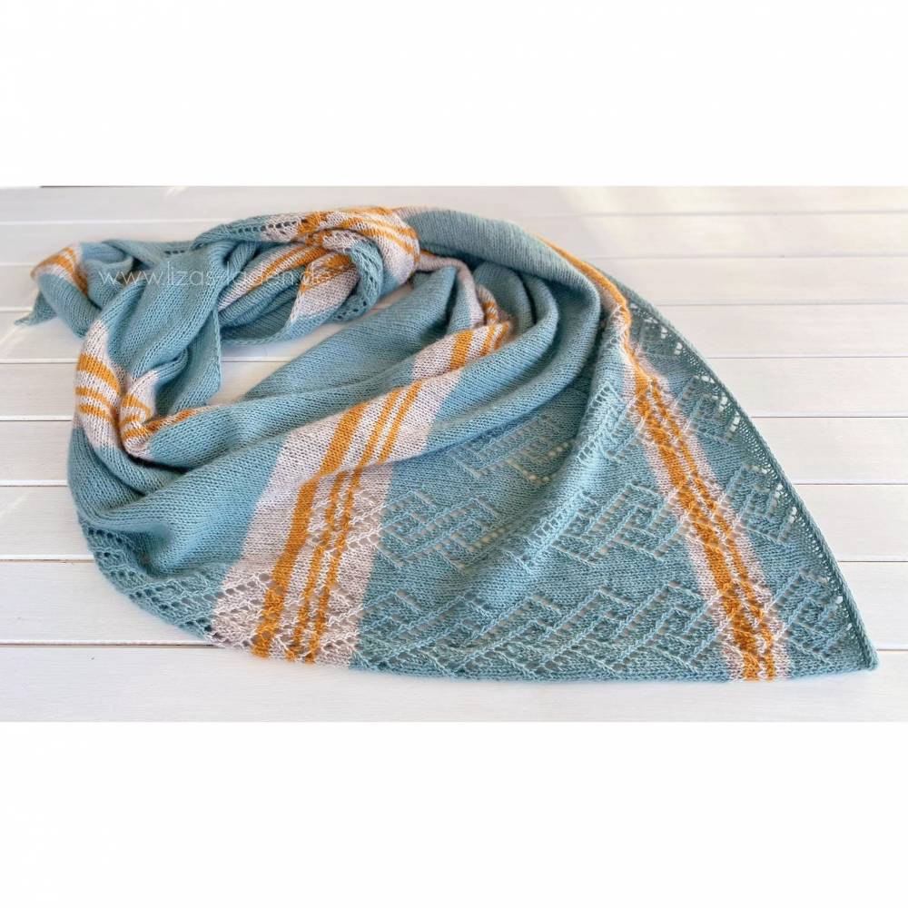 Strickanleitung Lizas Tuch Skydiver Bild 3