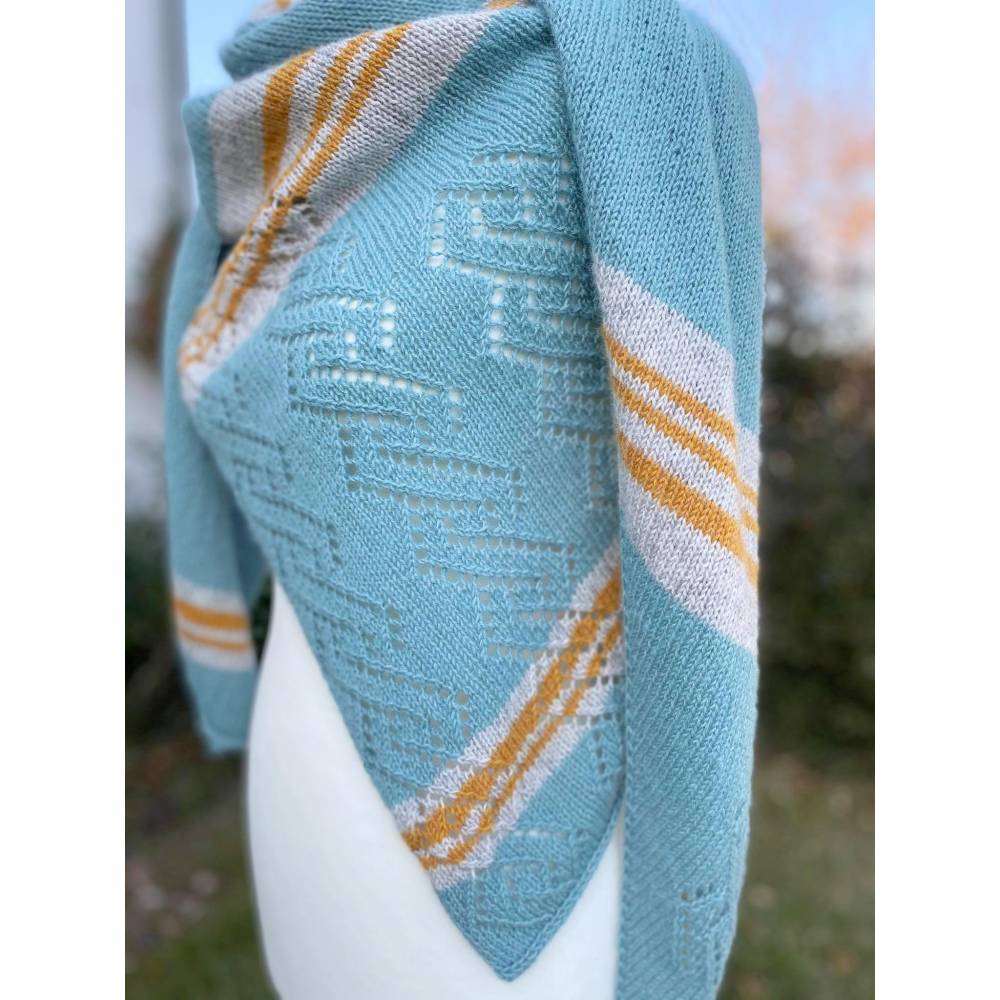 Strickanleitung Lizas Tuch Skydiver Bild 4