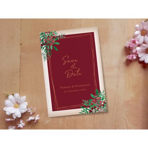 Hochzeitsdesign Christmas Red Printable DIY