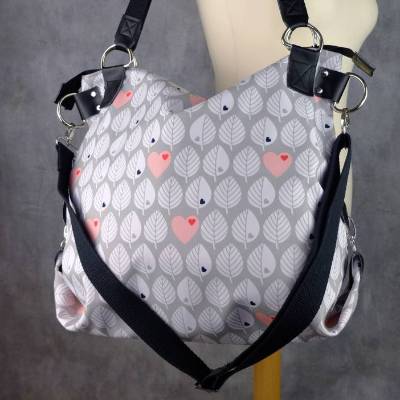 Schultertasche favorita - hojas