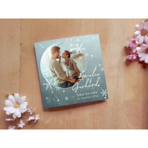Hochzeitsdesign Snowflakes Two Printable DIY