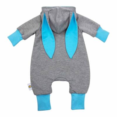 Baby Jungen Mädchen Unisex Overall Jumpsuit mit Hasenohren Geschenk Ostern Geburt Fasching