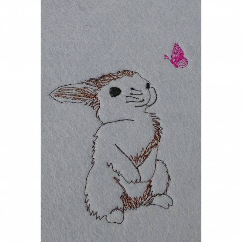 Ostern Hase Schmeterling 96 x 73 mm