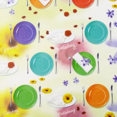 Transparentpapier Rolle 50,5x70 cm Einladung