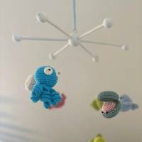 Meerestiere Mobile, Baby Mobile, Ozean Mobile, gehäkelt, handmade, Unterwasserwelt, Junge, Mädchen, Amigurumi, Geschenk,