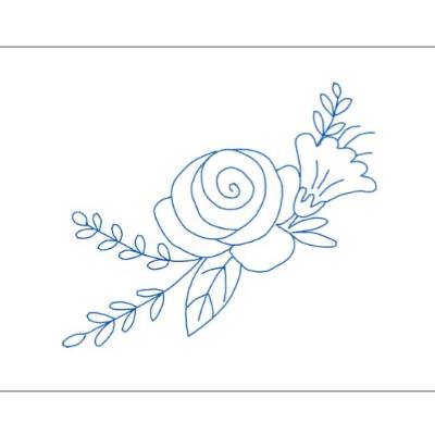 Stickdatei Rose