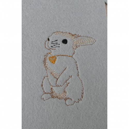 Ostern Hase Herz 96 x 73 mm