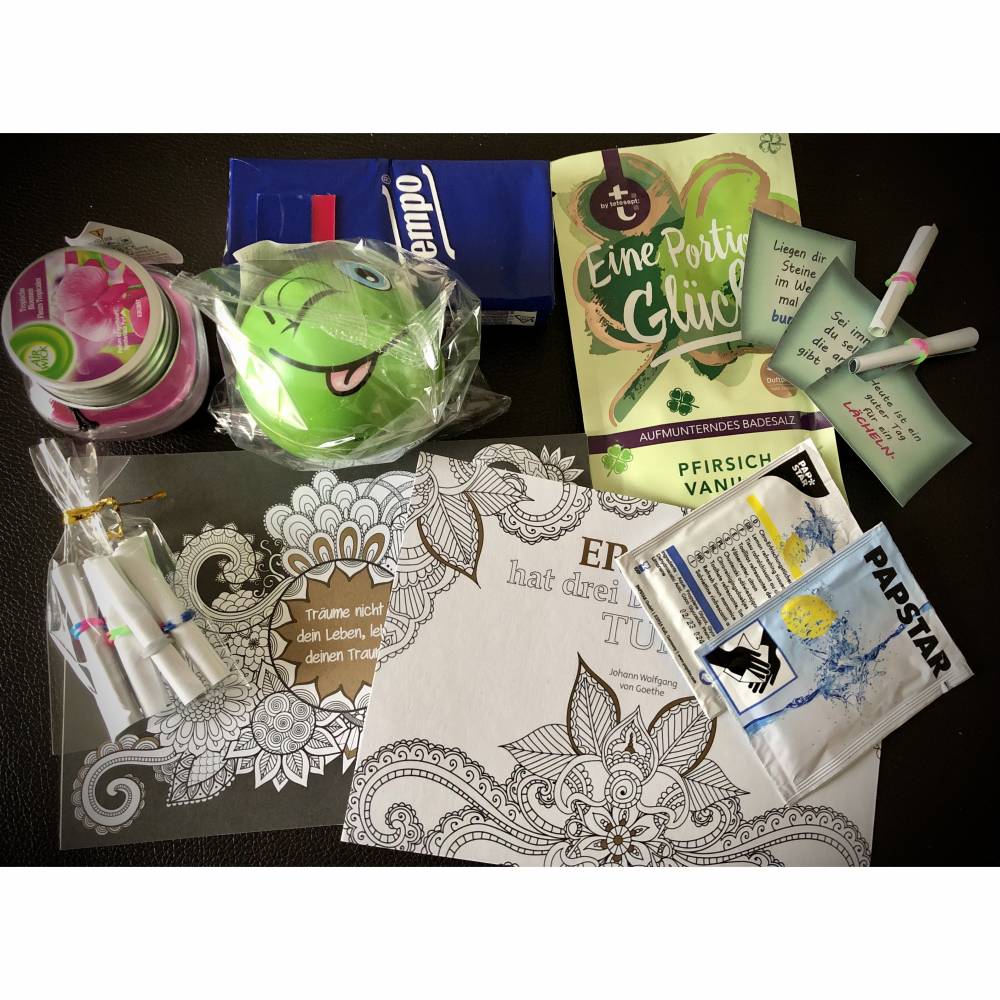 Prüfungsstressbox, Motivationsbox für alle die vor großen Prüfungen stehen - fertig befüllt Bild 4