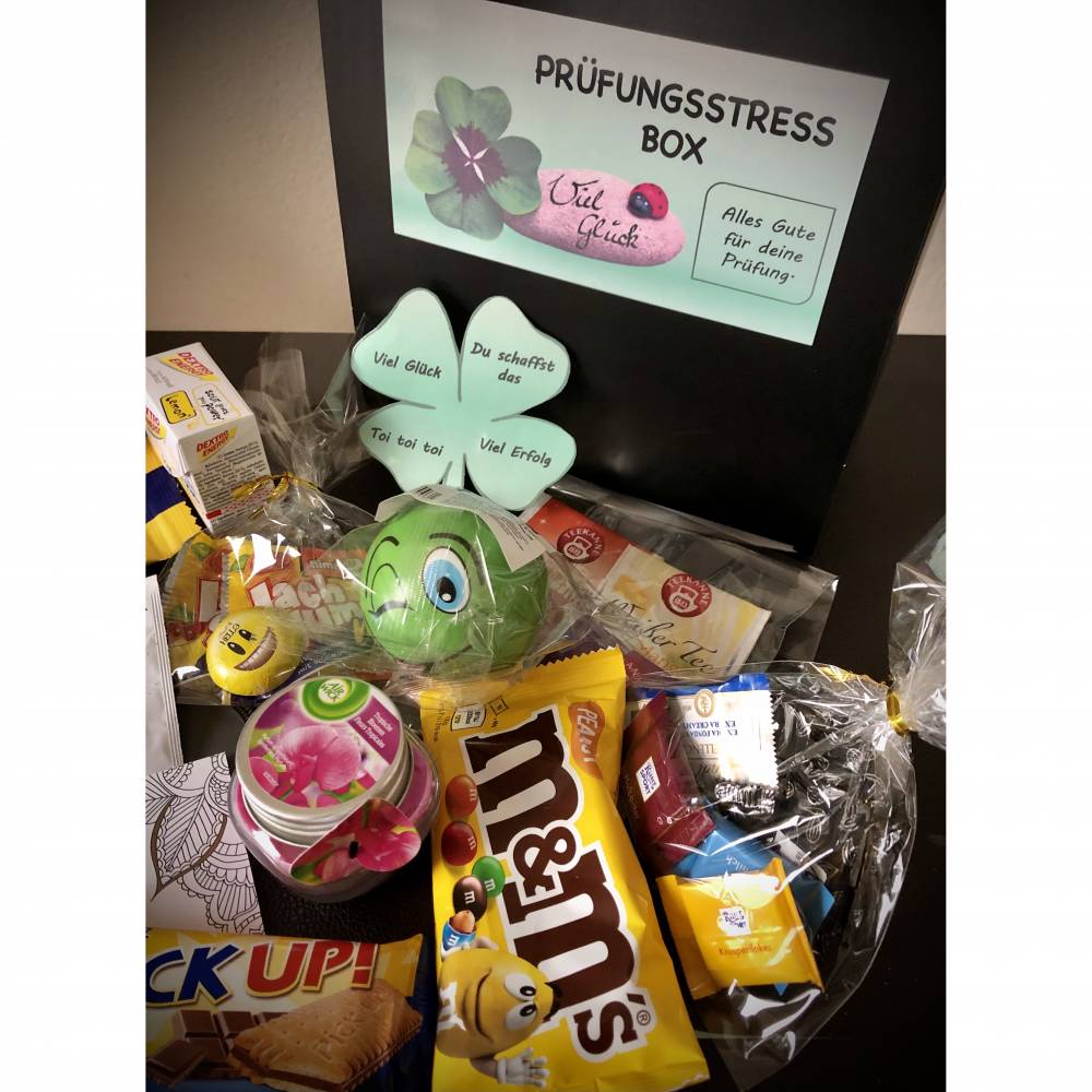 Prüfungsstressbox, Motivationsbox für alle die vor großen Prüfungen stehen - fertig befüllt Bild 5