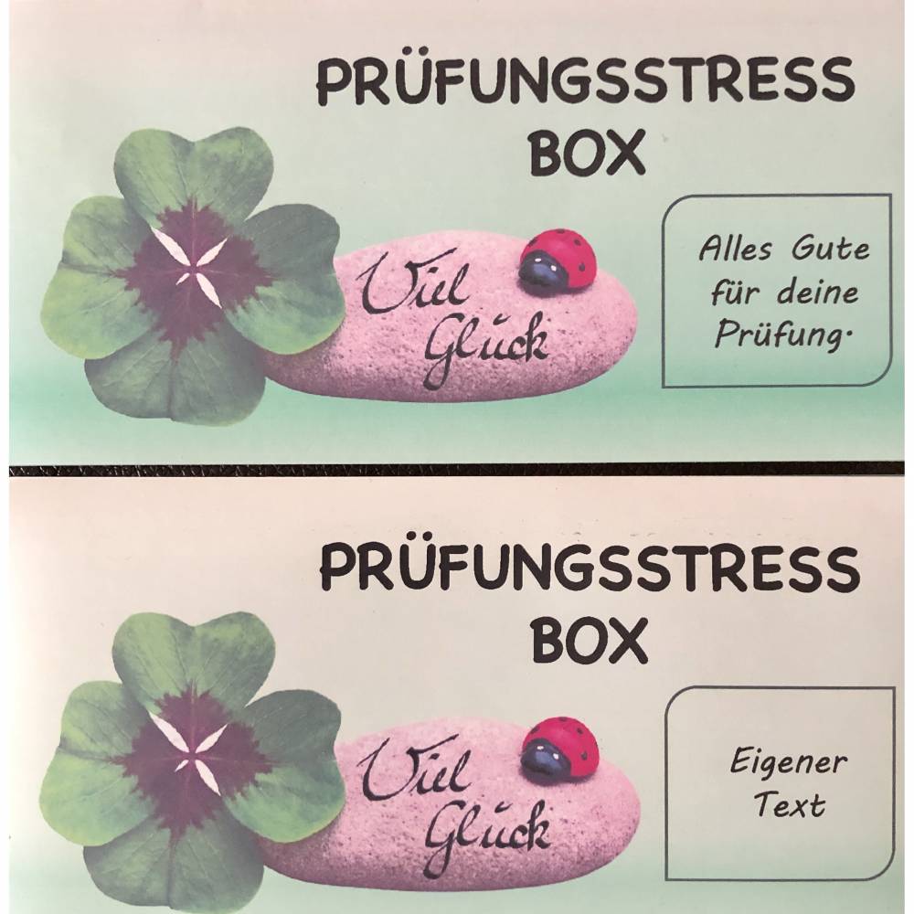 Prüfungsstressbox, Motivationsbox für alle die vor großen Prüfungen stehen - fertig befüllt Bild 8