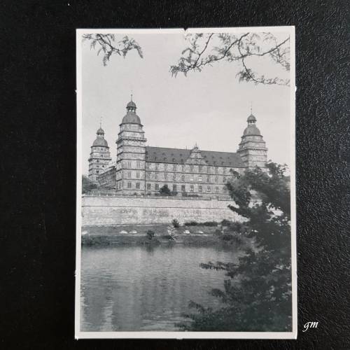 Vintage Postkarte Schloß Johannisburg Aschaffenburg Ansichtskarte Bayerische Schlösser München