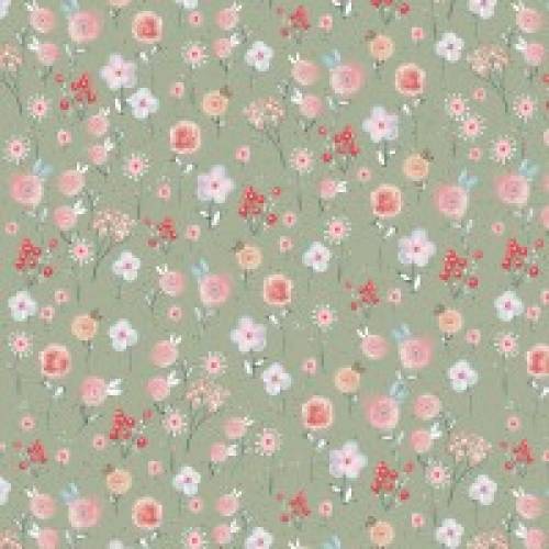 Lillestoff "Aquarellwiese, nebelgrün, Jersey"