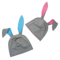 Baby Kinder Mädchen Jungen Beanie mit Hasenohren in vielen Größen Geschenk Übergangszeit Ostern Fasching