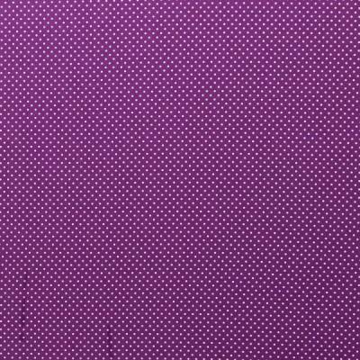 Popeline Baumwolle " Judith" Punkte/Tupfen 2 mm violett/weiß Oeko-Tex Standard 100(1m/8,-€)