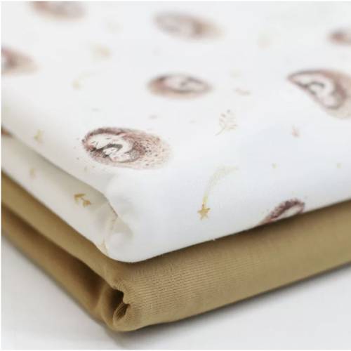 ab 50cm Igel Jersey Stoff - Waldtiere Druckstoff