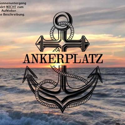 Aufkleber Anker Ankerplatz