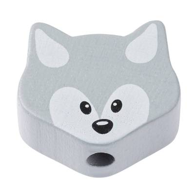 Holzperle-Fuchs Grau