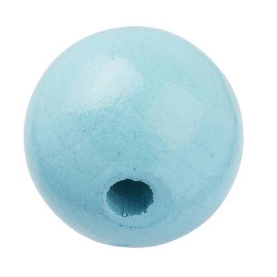 Holzperle Türkis Größen 10-12-15 mm