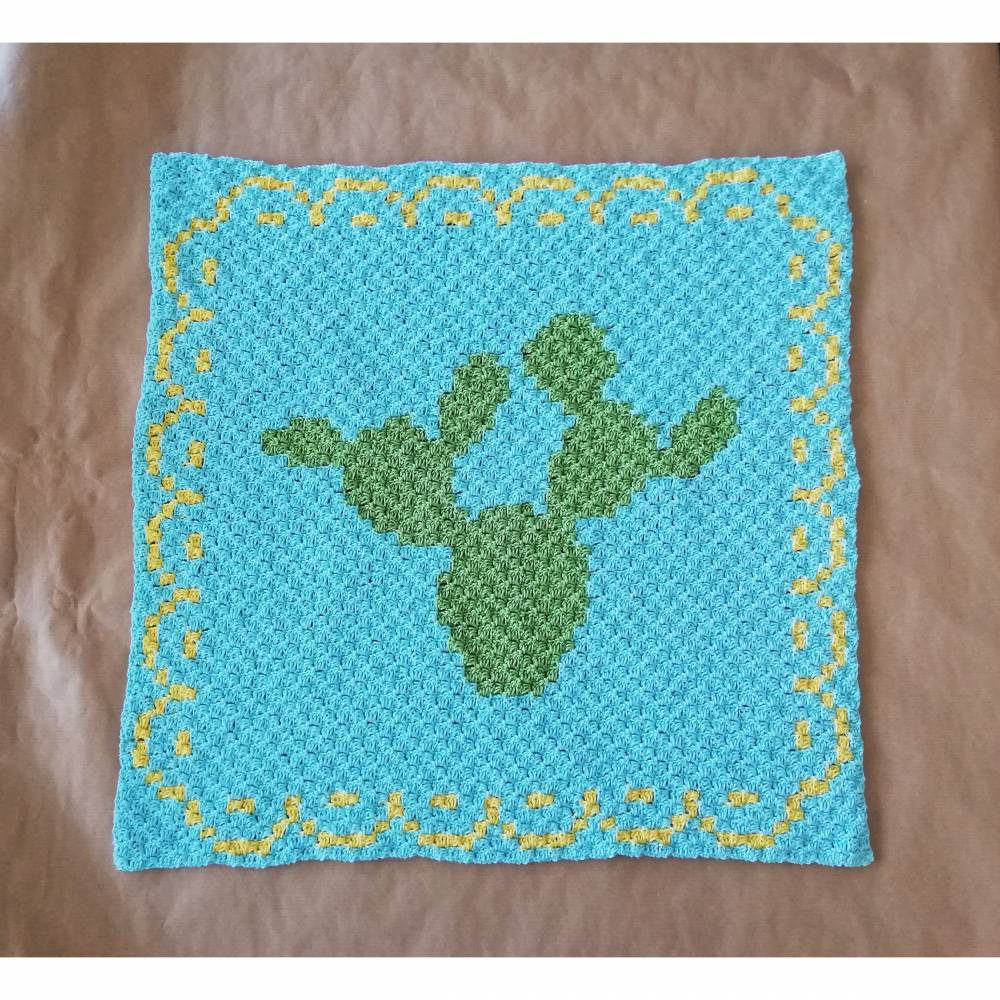 C2C Anleitung Kaktusdecke Cactulian, häkeln Bild 4