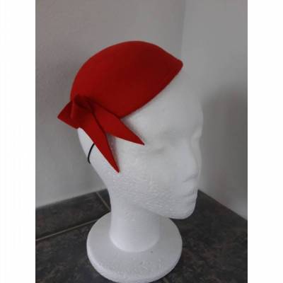 Fascinator Filz Rot