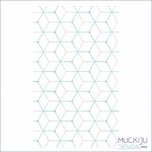 Stickdatei 13x18 “FullCover Hexagon”