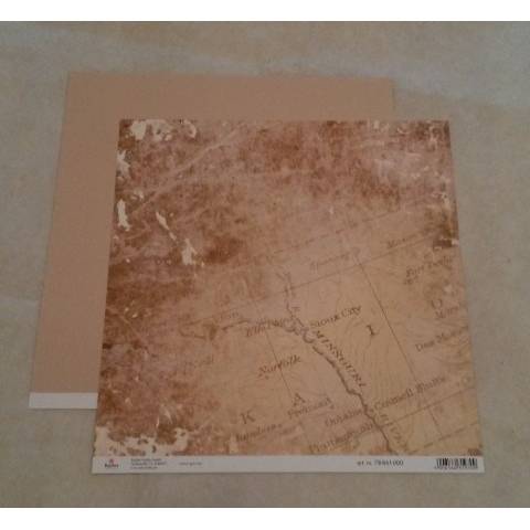 Scrapbookingpapier - Seekarte Bild 1