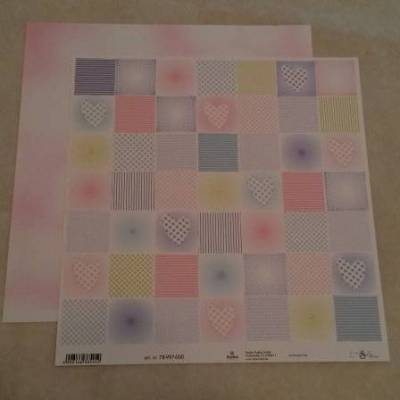 Scrapbookingpapier - Patchwork pastell
