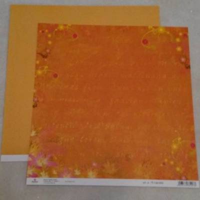 Scrapbookingpapier - Südsee gelborange