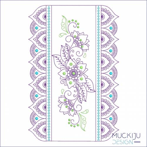 Stickdatei 11x17 “FullCover India”
