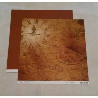Scrapbookingpapier - Clock