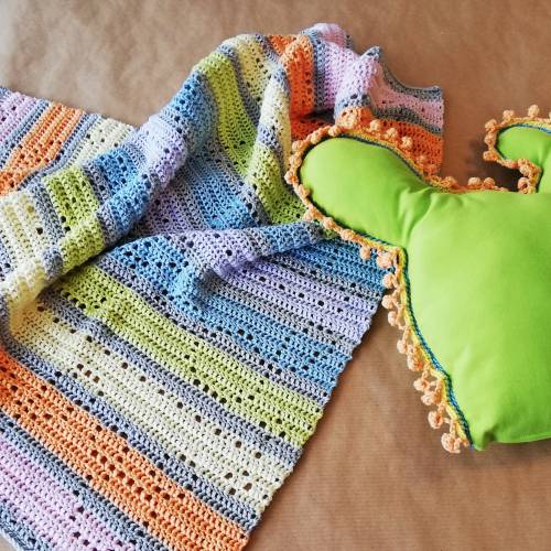 Anleitung zum Häkeln Babydecke Kaktus Cactulianne, Häkelanleitung