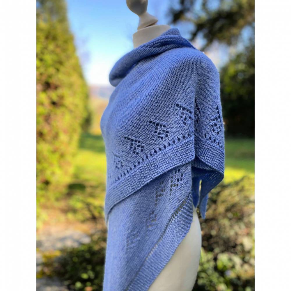 Strickanleitung Lizas Blümchentuch Bild 2