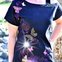 Schmetterling, Plotterdatei für Folien oder Papier, in 4 Varianten, als svg und dxf