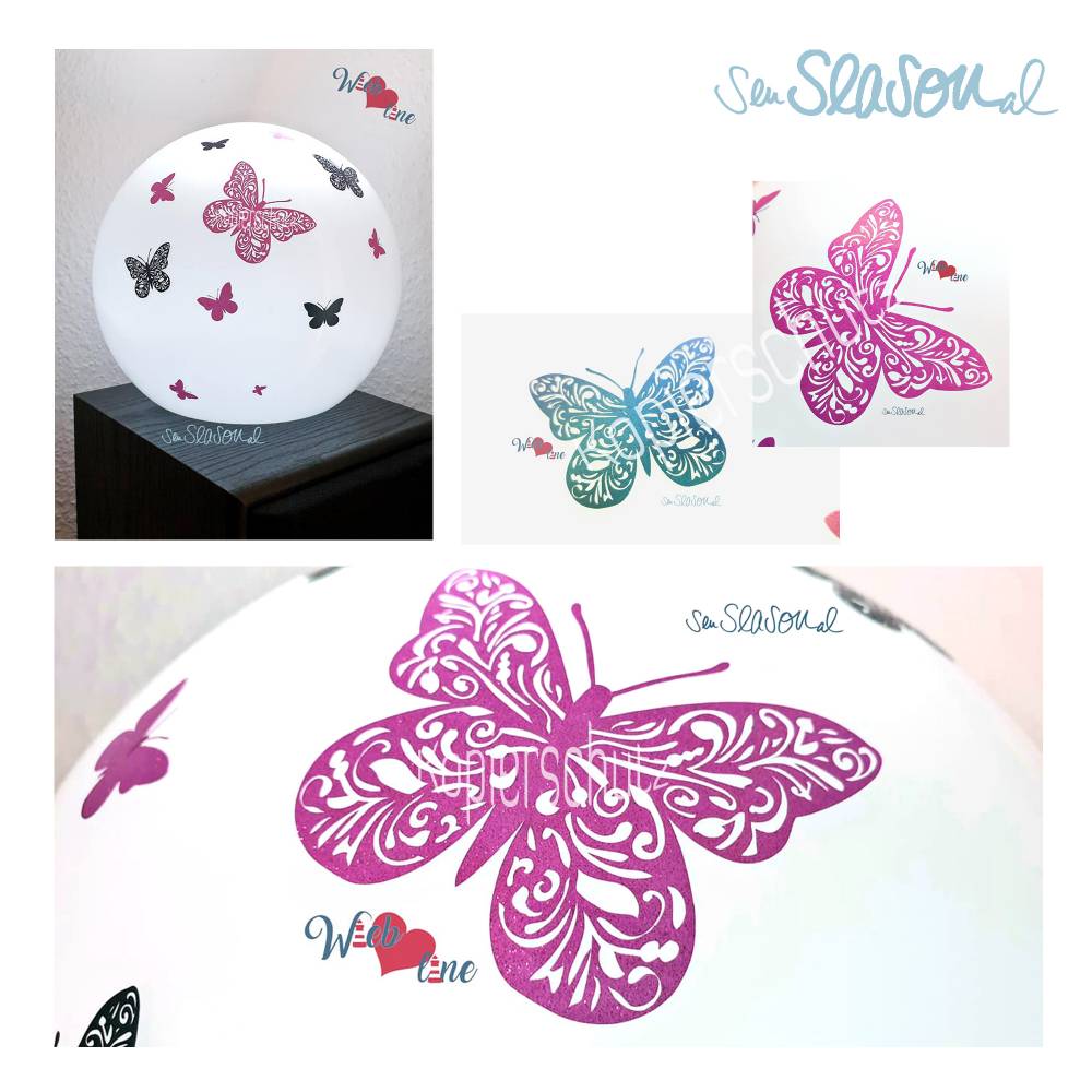 Schmetterling, Plotterdatei für Folien oder Papier, in 4 Varianten, als svg und dxf Bild 7