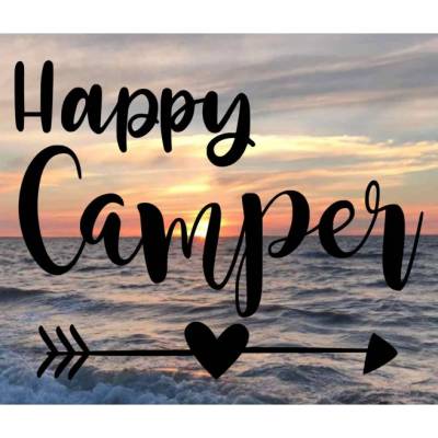 Aufkleber Happy Camper